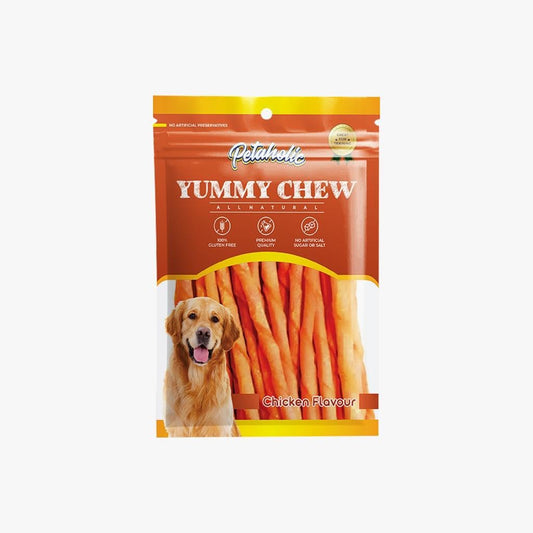 Petaholic Yummy Chew Sticks Treat for Dog for All Life Stages (Chicken Flavor) -Pack of 2