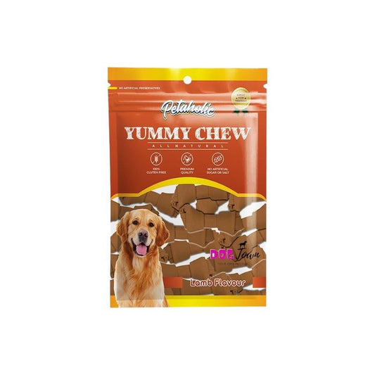 Petaholic Yummy Chew Treats for Dogs - Pack of 1 | Lamb Flavoured Knotted Treats