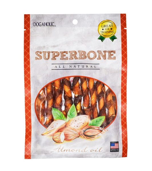 SUPERBONE Chicken Stick Dog Treat with Almond Oil Flavour