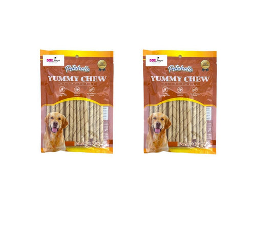Petaholic Peanut Flavor Sticks Treat for Dog Pack of 02