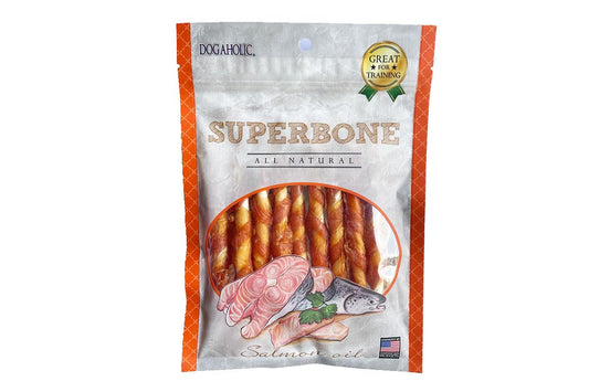 Superbone Stick Treats for Dogs 9pcs(150Gm)-Salmon Oil
